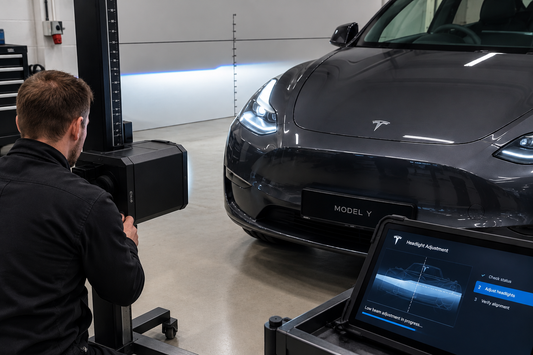 Sådan justerer du forlygter på Tesla Model 3 og Model Y